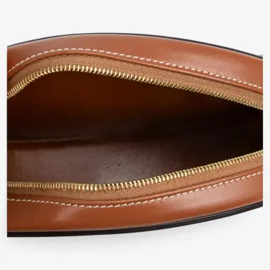 Celine Celine Brown Smooth Leather Triomphe Mini Oval Crossbody Bag by The Solist | Thumbnail 9 Celine Celine Brown Smooth Leather Triomphe Mini Oval Crossbody Bag by The Solist | Thumbnail 9