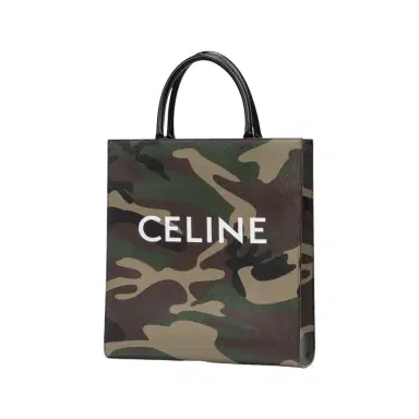 Celine Celine Camouflage Khaki Canvas Medium Vertical Cabas Tote Bag by The Solist | Thumbnail 1 Celine Celine Camouflage Khaki Canvas Medium Vertical Cabas Tote Bag by The Solist | Thumbnail 1