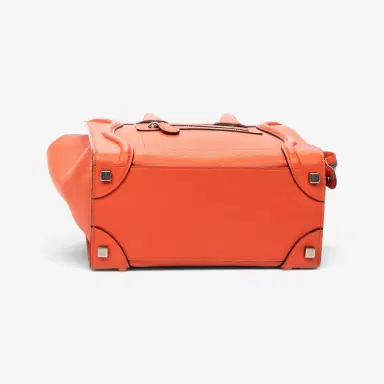 Celine Celine Orange Grained Calfskin Leather Micro Luggage Bag by The Solist | Thumbnail 5 Celine Celine Orange Grained Calfskin Leather Micro Luggage Bag by The Solist | Thumbnail 5