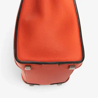 Celine Celine Orange Grained Calfskin Leather Micro Luggage Bag by The Solist | Thumbnail 7 Celine Celine Orange Grained Calfskin Leather Micro Luggage Bag by The Solist | Thumbnail 7