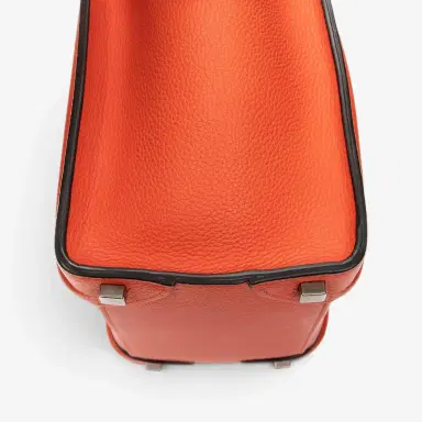 Celine Celine Orange Grained Calfskin Leather Micro Luggage Bag by The Solist | Thumbnail 8 Celine Celine Orange Grained Calfskin Leather Micro Luggage Bag by The Solist | Thumbnail 8