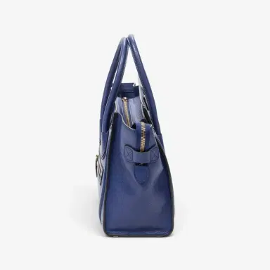 Celine Celine Royal Blue Grained Calfskin Leather Micro Luggage Tote Bag by The Solist | Thumbnail 3 Celine Celine Royal Blue Grained Calfskin Leather Micro Luggage Tote Bag by The Solist | Thumbnail 3