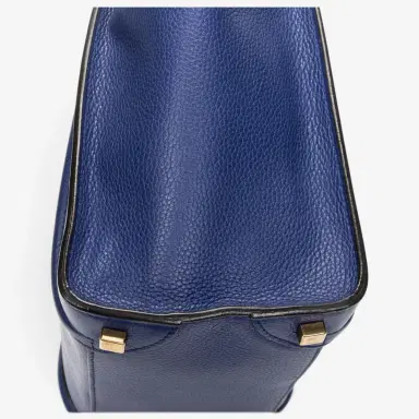 Celine Celine Royal Blue Grained Calfskin Leather Micro Luggage Tote Bag by The Solist | Thumbnail 7 Celine Celine Royal Blue Grained Calfskin Leather Micro Luggage Tote Bag by The Solist | Thumbnail 7