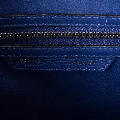 Celine Celine Royal Blue Grained Calfskin Leather Micro Luggage Tote Bag by The Solist | Thumbnail 9 Celine Celine Royal Blue Grained Calfskin Leather Micro Luggage Tote Bag by The Solist | Thumbnail 9
