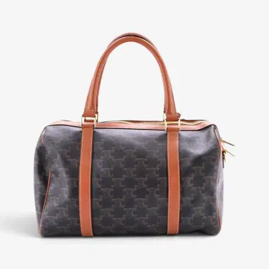 Celine Celine Triomphe Brown Macadam Coated Canvas Medium Boston Bag by The Solist | Thumbnail 3 Celine Celine Triomphe Brown Macadam Coated Canvas Medium Boston Bag by The Solist | Thumbnail 3
