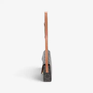 Celine Celine Triomphe Brown/Gray Coated Canvas Claude Shoulder Bag by The Solist | Thumbnail 3 Celine Celine Triomphe Brown/Gray Coated Canvas Claude Shoulder Bag by The Solist | Thumbnail 3