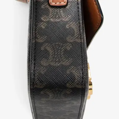 Celine Celine Triomphe Brown/Gray Coated Canvas Claude Shoulder Bag by The Solist | Thumbnail 7 Celine Celine Triomphe Brown/Gray Coated Canvas Claude Shoulder Bag by The Solist | Thumbnail 7