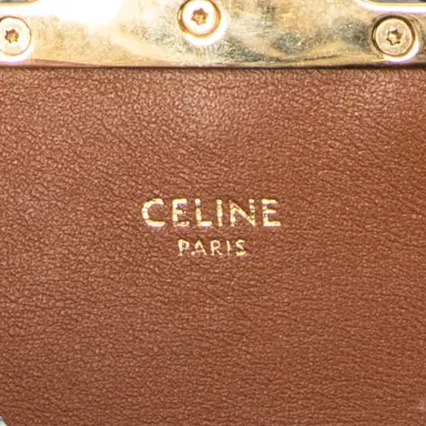 Celine Celine Triomphe Brown/Gray Coated Canvas Claude Shoulder Bag by The Solist | Thumbnail 9 Celine Celine Triomphe Brown/Gray Coated Canvas Claude Shoulder Bag by The Solist | Thumbnail 9