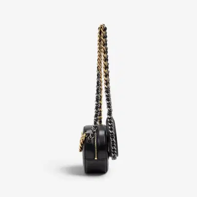 Chanel Chanel Black Large Quilted Lambskin 19 Round Chain Small Clutch Bag by The Solist | Thumbnail 4 Chanel Chanel Black Large Quilted Lambskin 19 Round Chain Small Clutch Bag by The Solist | Thumbnail 4