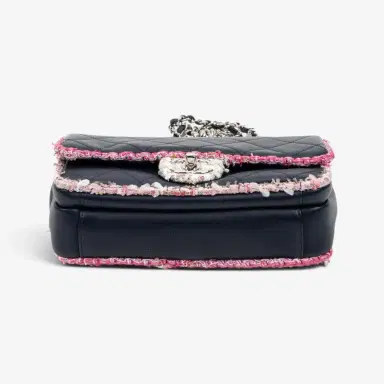 Chanel Chanel Black Tweed Canvas Lambskin Single Flap Shoulder Bag by The Solist | Thumbnail 6 Chanel Chanel Black Tweed Canvas Lambskin Single Flap Shoulder Bag by The Solist | Thumbnail 6