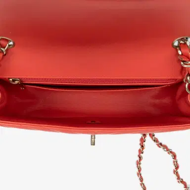 Chanel Chanel Classic Pink Lambskin Leather Single Flap Bag by The Solist | Thumbnail 9 Chanel Chanel Classic Pink Lambskin Leather Single Flap Bag by The Solist | Thumbnail 9