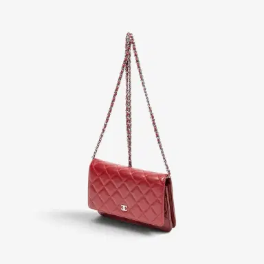 Chanel Chanel Classic Red Lambskin Leather Chain Wallet by The Solist | Thumbnail 2 Chanel Chanel Classic Red Lambskin Leather Chain Wallet by The Solist | Thumbnail 2