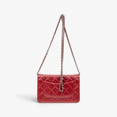 Chanel Chanel Classic Red Lambskin Leather Chain Wallet by The Solist | Thumbnail 5 Chanel Chanel Classic Red Lambskin Leather Chain Wallet by The Solist | Thumbnail 5