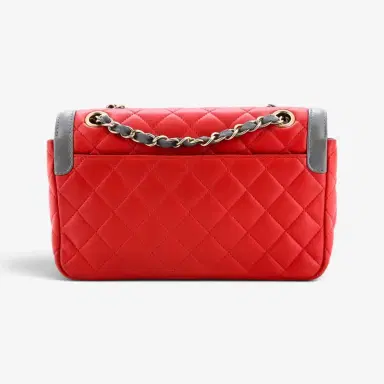Chanel Chanel Classic Red Lambskin Leather Single Flap Bag by The Solist | Thumbnail 3 Chanel Chanel Classic Red Lambskin Leather Single Flap Bag by The Solist | Thumbnail 3