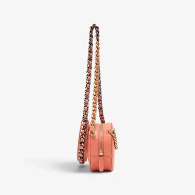 Chanel Chanel Pink Peach Lambskin Leather 19 Round Chain Mini Clutch by The Solist | Thumbnail 3 Chanel Chanel Pink Peach Lambskin Leather 19 Round Chain Mini Clutch by The Solist | Thumbnail 3