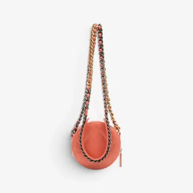 Chanel Chanel Pink Peach Lambskin Leather 19 Round Chain Mini Clutch by The Solist | Thumbnail 5 Chanel Chanel Pink Peach Lambskin Leather 19 Round Chain Mini Clutch by The Solist | Thumbnail 5