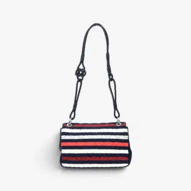 Chanel Chanel Quilted Striped Jersey Canvas Rope Single Flap Bag by The Solist | Thumbnail 5 Chanel Chanel Quilted Striped Jersey Canvas Rope Single Flap Bag by The Solist | Thumbnail 5