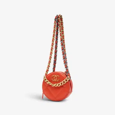 Chanel Chanel Red Lambskin 19 Round Mini Clutch by The Solist | Thumbnail 2 Chanel Chanel Red Lambskin 19 Round Mini Clutch by The Solist | Thumbnail 2