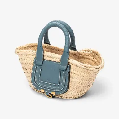 Chloé Chloé Marcie Natural Woven Raffia Micro Basket Bag by The Solist | Thumbnail 2 Chloé Chloé Marcie Natural Woven Raffia Micro Basket Bag by The Solist | Thumbnail 2