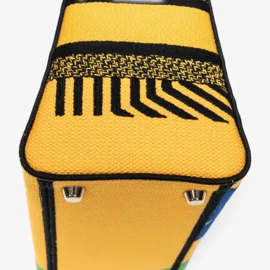 Dior Dior Lady D-Lite Yellow & Green Embroidered Canvas Medium Bag by The Solist | Thumbnail 7 Dior Dior Lady D-Lite Yellow & Green Embroidered Canvas Medium Bag by The Solist | Thumbnail 7