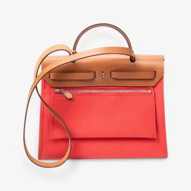 HERMÈS Hermès Herbag Zip Rouge Tomate Toile Officier Canvas Leather Bag by The Solist | Thumbnail 3 HERMÈS Hermès Herbag Zip Rouge Tomate Toile Officier Canvas Leather Bag by The Solist | Thumbnail 3