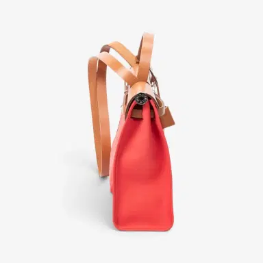 HERMÈS Hermès Herbag Zip Rouge Tomate Toile Officier Canvas Leather Bag by The Solist | Thumbnail 5 HERMÈS Hermès Herbag Zip Rouge Tomate Toile Officier Canvas Leather Bag by The Solist | Thumbnail 5
