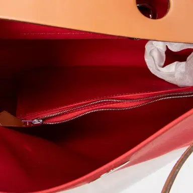 HERMÈS Hermès Herbag Zip Rouge Tomate Toile Officier Canvas Leather Bag by The Solist | Thumbnail 8 HERMÈS Hermès Herbag Zip Rouge Tomate Toile Officier Canvas Leather Bag by The Solist | Thumbnail 8