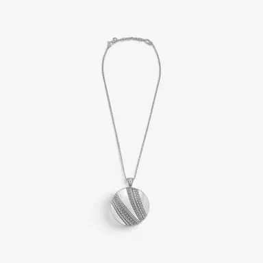 JAI JAI Master Artisan Sterling Silver Disk Pendant Necklace by The Solist | Thumbnail 2 JAI JAI Master Artisan Sterling Silver Disk Pendant Necklace by The Solist | Thumbnail 2