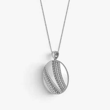 JAI JAI Master Artisan Sterling Silver Disk Pendant Necklace by The Solist | Thumbnail 3 JAI JAI Master Artisan Sterling Silver Disk Pendant Necklace by The Solist | Thumbnail 3