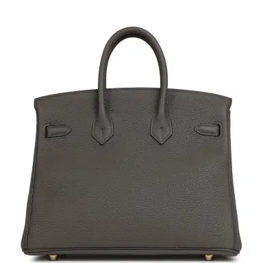 HERMÈS Hermes Birkin 25 Etain Togo Gold Hardware | Thumbnail 4 HERMÈS Hermes Birkin 25 Etain Togo Gold Hardware | Thumbnail 4