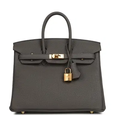 HERMÈS Hermes Birkin 25 Etain Togo Gold Hardware | Thumbnail 1 HERMÈS Hermes Birkin 25 Etain Togo Gold Hardware | Thumbnail 1