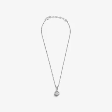 JAI JAI Sterling Silver Pave Diamond Cushion Pendant Necklace by The Solist | Thumbnail 2 JAI JAI Sterling Silver Pave Diamond Cushion Pendant Necklace by The Solist | Thumbnail 2