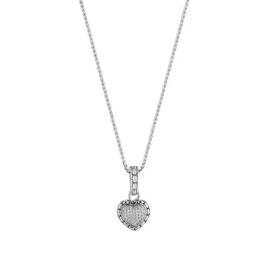 JAI JAI Sterling Silver Pave Diamond Heart Pendant Necklace by The Solist | Thumbnail 1 JAI JAI Sterling Silver Pave Diamond Heart Pendant Necklace by The Solist | Thumbnail 1