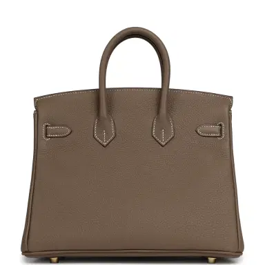 HERMÈS Hermes Birkin 25 Etoupe Togo Gold Hardware | Thumbnail 4 HERMÈS Hermes Birkin 25 Etoupe Togo Gold Hardware | Thumbnail 4