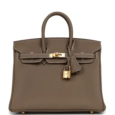 HERMÈS Hermes Birkin 25 Etoupe Togo Gold Hardware | Thumbnail 1 HERMÈS Hermes Birkin 25 Etoupe Togo Gold Hardware | Thumbnail 1