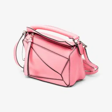 Loewe Loewe Pink Calfskin Leather Mini Puzzle Crossbody Bag by The Solist | Thumbnail 2 Loewe Loewe Pink Calfskin Leather Mini Puzzle Crossbody Bag by The Solist | Thumbnail 2