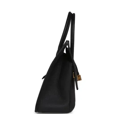 HERMÈS Hermes Birkin 30 En Desordre Black Togo and Swift Gold Hardware | Thumbnail 3 HERMÈS Hermes Birkin 30 En Desordre Black Togo and Swift Gold Hardware | Thumbnail 3
