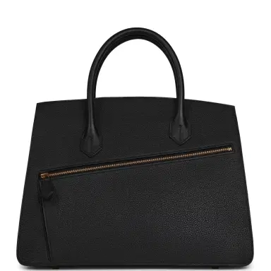 HERMÈS Hermes Birkin 30 En Desordre Black Togo and Swift Gold Hardware | Thumbnail 4 HERMÈS Hermes Birkin 30 En Desordre Black Togo and Swift Gold Hardware | Thumbnail 4
