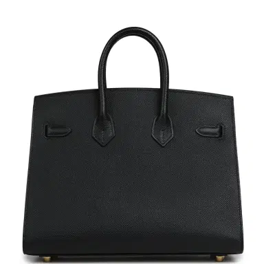 HERMÈS Hermes Birkin Sellier 25 Black Epsom Gold Hardware | Thumbnail 3 HERMÈS Hermes Birkin Sellier 25 Black Epsom Gold Hardware | Thumbnail 3