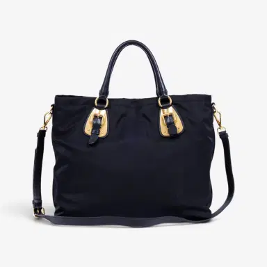 Prada Prada Black Nylon Canvas Leather Crossbody Tote Bag by The Solist | Thumbnail 5 Prada Prada Black Nylon Canvas Leather Crossbody Tote Bag by The Solist | Thumbnail 5