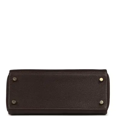 HERMÈS Hermes Kelly Retourne 25 Ebene Barenia Faubourg Gold Hardware | Thumbnail 6 HERMÈS Hermes Kelly Retourne 25 Ebene Barenia Faubourg Gold Hardware | Thumbnail 6