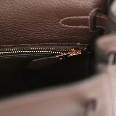 HERMÈS Hermes Kelly Retourne 25 Ebene Barenia Faubourg Gold Hardware | Thumbnail 8 HERMÈS Hermes Kelly Retourne 25 Ebene Barenia Faubourg Gold Hardware | Thumbnail 8