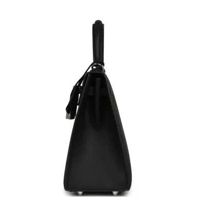 HERMÈS Hermes Kelly Sellier 25 Black Epsom Palladium Hardware | Thumbnail 4 HERMÈS Hermes Kelly Sellier 25 Black Epsom Palladium Hardware | Thumbnail 4