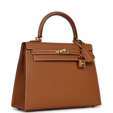 HERMÈS Hermes Kelly Sellier 25 Gold Epsom Gold Hardware | Thumbnail 2 HERMÈS Hermes Kelly Sellier 25 Gold Epsom Gold Hardware | Thumbnail 2
