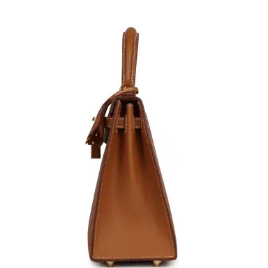 HERMÈS Hermes Kelly Sellier 25 Gold Epsom Gold Hardware | Thumbnail 4 HERMÈS Hermes Kelly Sellier 25 Gold Epsom Gold Hardware | Thumbnail 4