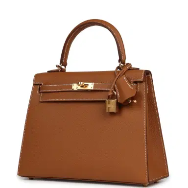 HERMÈS Hermes Kelly Sellier 25 Gold Epsom Gold Hardware | Thumbnail 5 HERMÈS Hermes Kelly Sellier 25 Gold Epsom Gold Hardware | Thumbnail 5