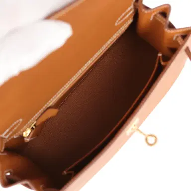 HERMÈS Hermes Kelly Sellier 25 Gold Epsom Gold Hardware | Thumbnail 9 HERMÈS Hermes Kelly Sellier 25 Gold Epsom Gold Hardware | Thumbnail 9