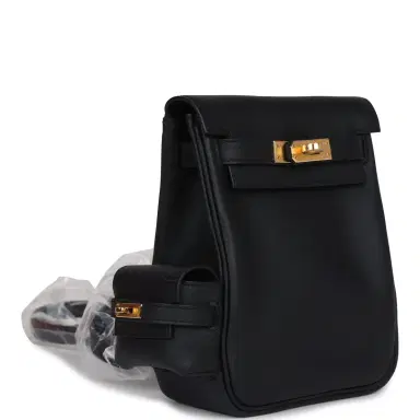 HERMÈS Hermes Mini Kelly Jump Backpack Black Swift Gold Hardware | Thumbnail 2 HERMÈS Hermes Mini Kelly Jump Backpack Black Swift Gold Hardware | Thumbnail 2