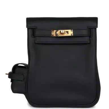 HERMÈS Hermes Mini Kelly Jump Backpack Black Swift Gold Hardware | Thumbnail 1 HERMÈS Hermes Mini Kelly Jump Backpack Black Swift Gold Hardware | Thumbnail 1