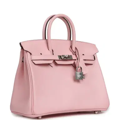 HERMÈS Pre-owned Hermes Birkin 25 Rose Sakura Swift Palladium Hardware | Thumbnail 2 HERMÈS Pre-owned Hermes Birkin 25 Rose Sakura Swift Palladium Hardware | Thumbnail 2